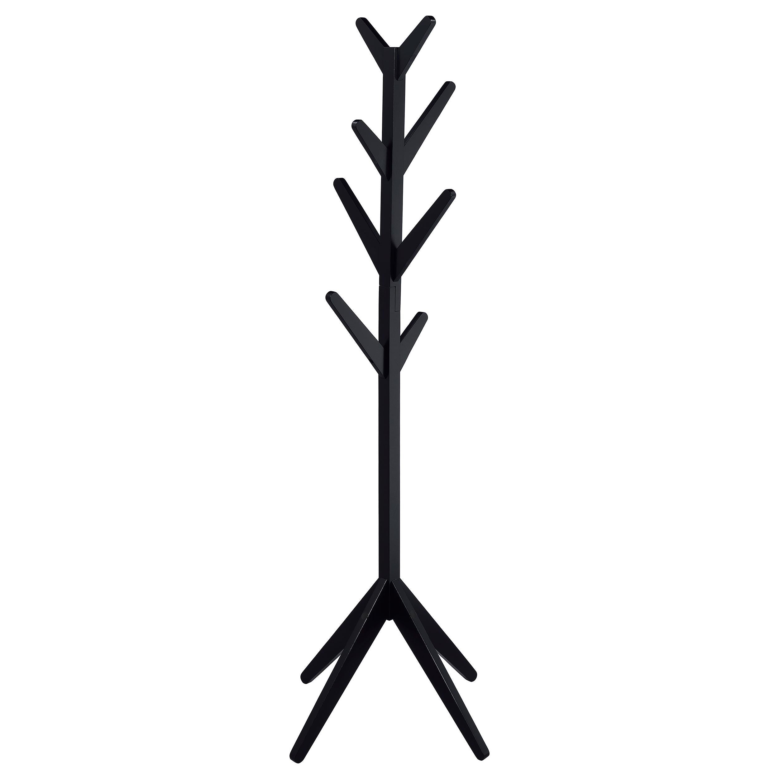 Coaster Furniture Margaret 983272 Solid Wood Coat Rack Clothing Hanger - Black IMAGE 1